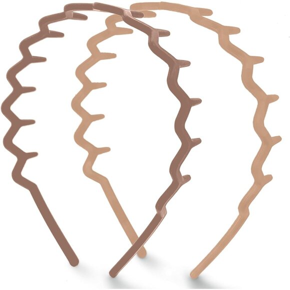 Women's Neutral Non Slip Fashion Slicked Back Style Comfortable Comb Headband - Picture 1 of 8